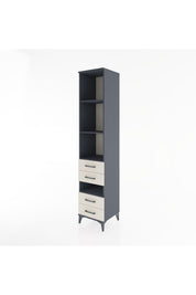 Hyperion Dolap 4 Raflı 4 Çekmeceli 44x44x221 Antrasit-Aytaşı