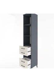 Hyperion Dolap 4 Raflı 4 Çekmeceli 44x44x221 Antrasit-Aytaşı