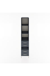 Hyperion Dolap 4 Raflı 4 Çekmeceli 44x44x221 Antrasit-Antrasit