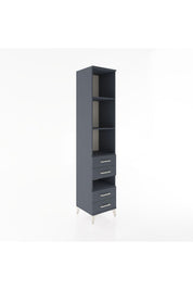 Hyperion Dolap 4 Raflı 4 Çekmeceli 44x44x221 Antrasit-Antrasit