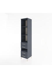 Hyperion Dolap 4 Raflı 4 Çekmeceli 44x44x221 Antrasit-Antrasit