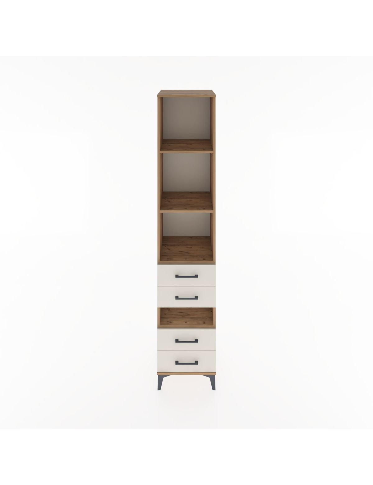 Hyperion Dolap 4 Raflı 4 Çekmeceli 44x44x221 Çam-Aytaşı