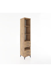 Hyperion Dolap 4 Raflı 4 Çekmeceli 44x44x221 Çam-Çam