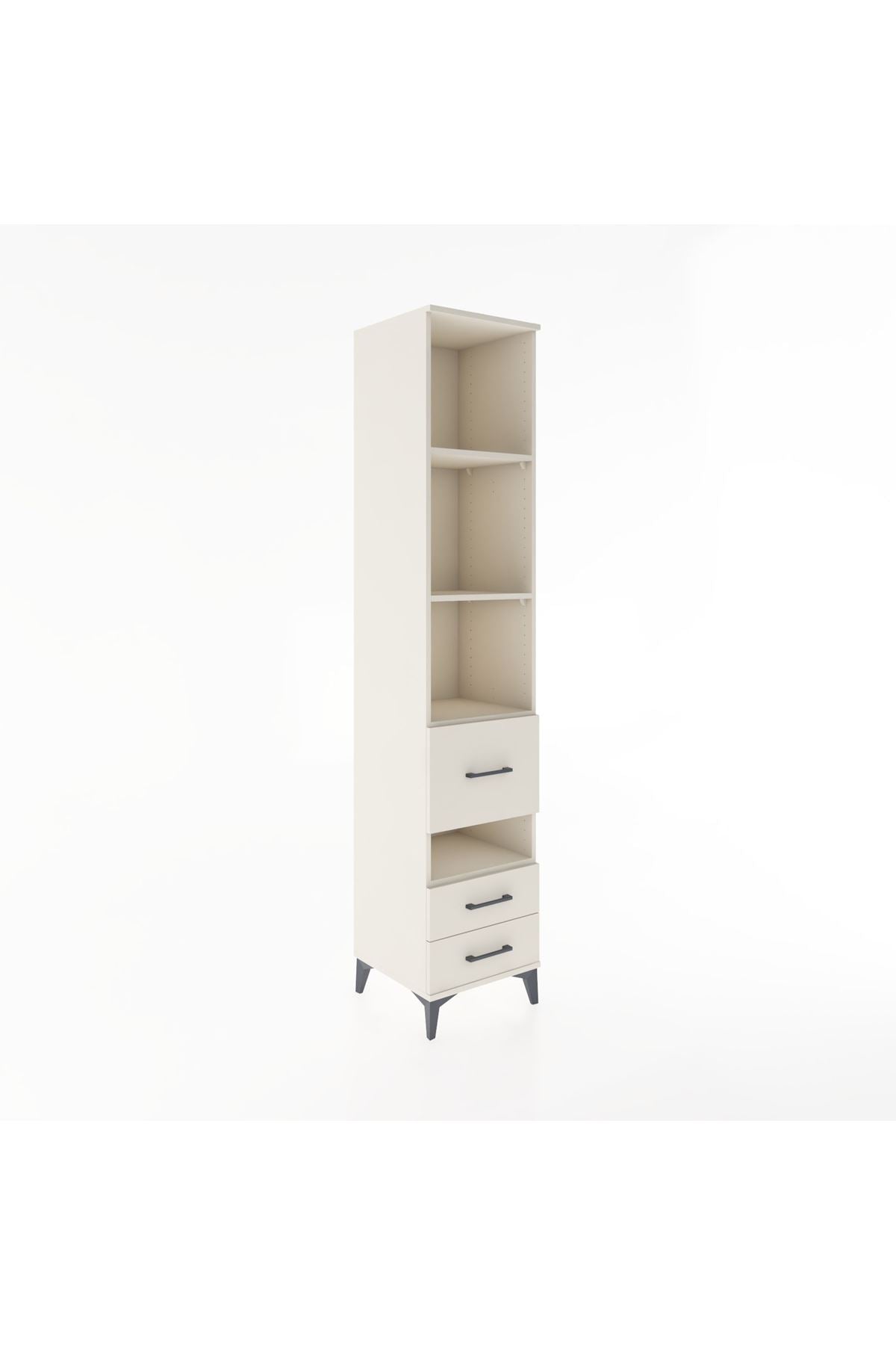 Hyperion Dolap 4 Raflı 3 Çekmeceli 44x44x221 - S61M136V1B