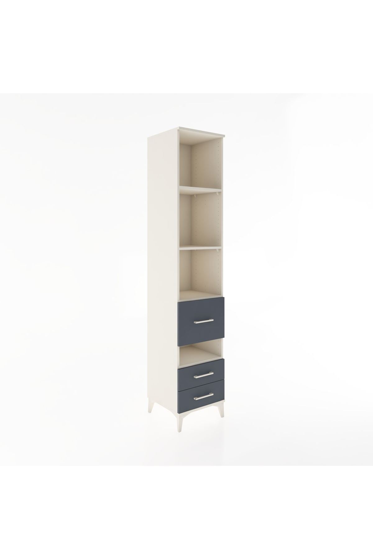 Hyperion Dolap 4 Raflı 3 Çekmeceli 44x44x221 - S61M136V2B