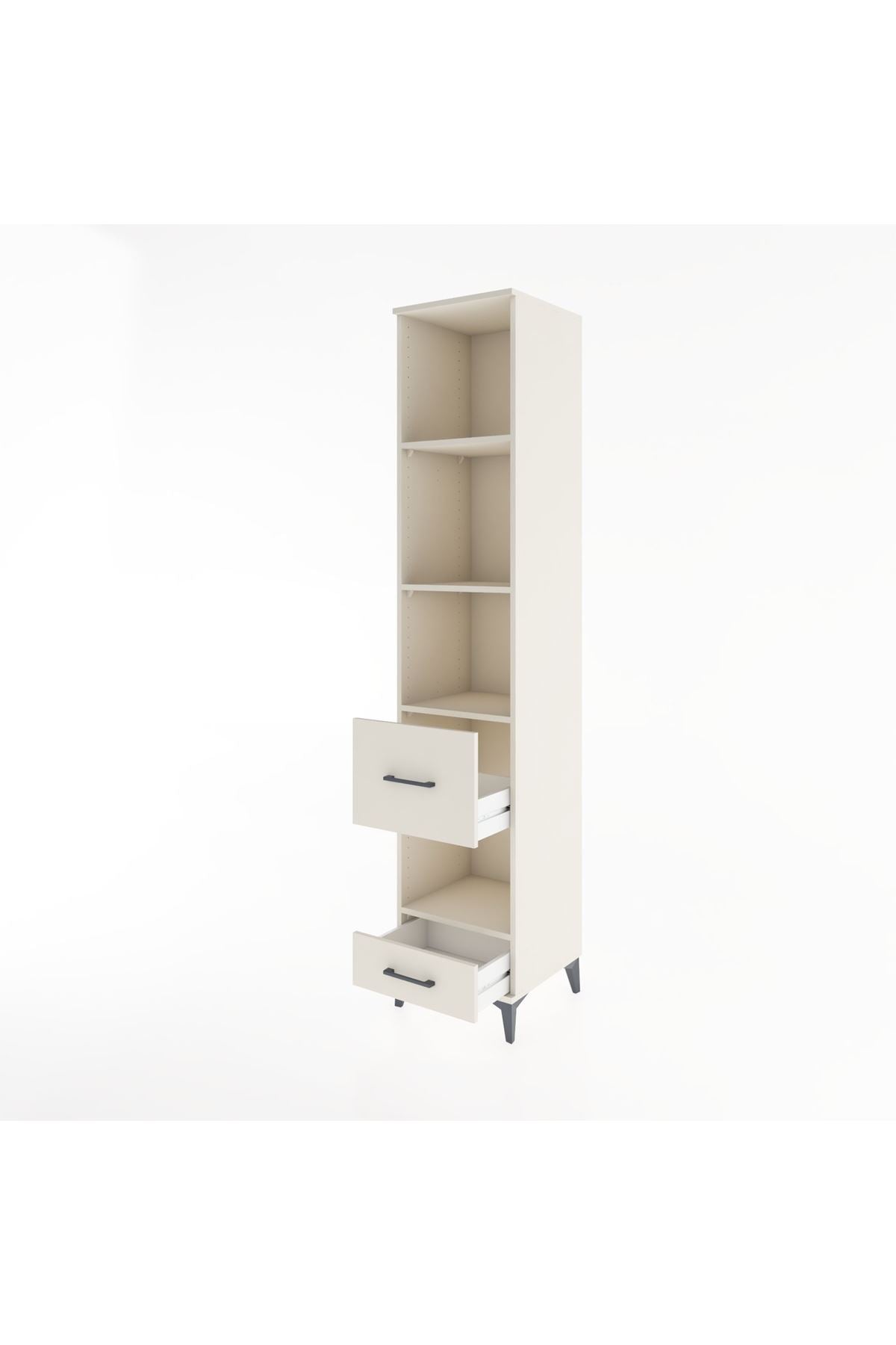 Hyperion Dolap 4 Raflı 2 Çekmeceli 44x44x221 - S61M137V1B