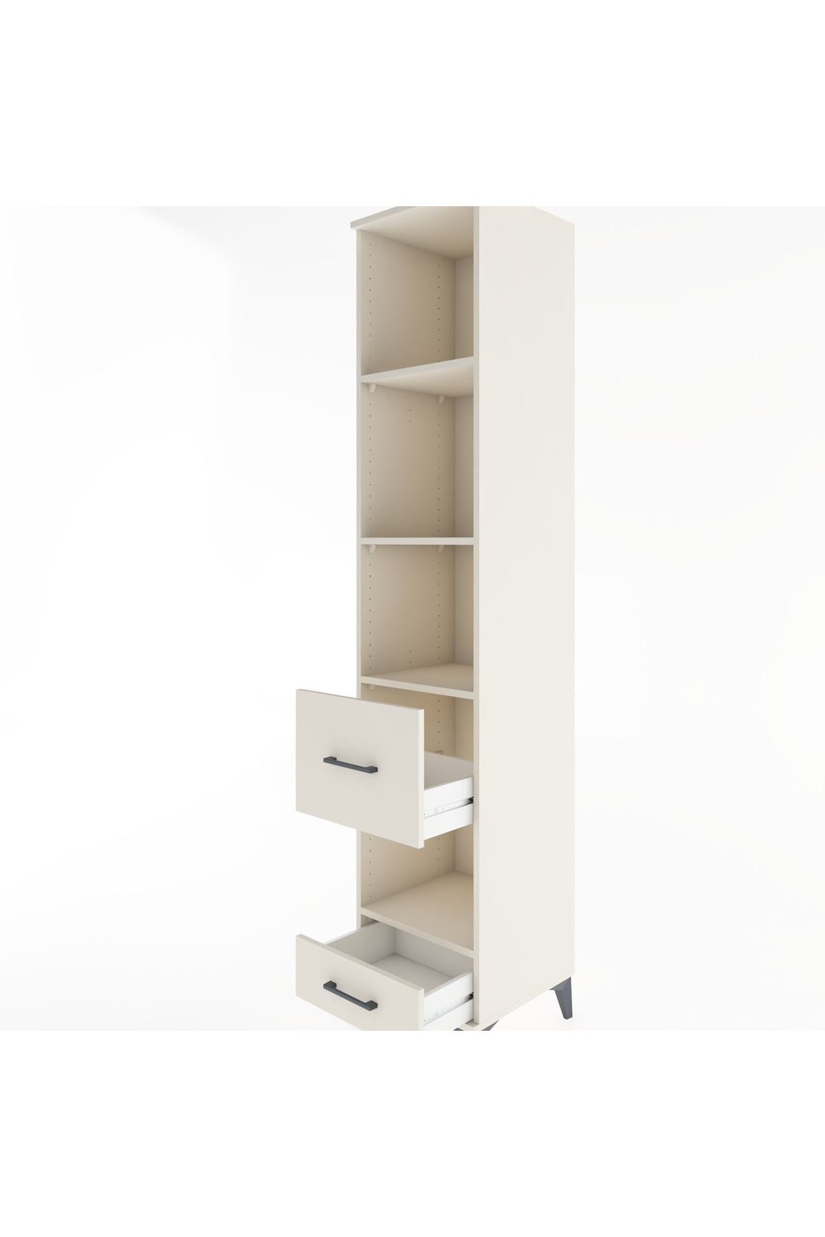 Hyperion Dolap 4 Raflı 2 Çekmeceli 44x44x221 - S61M137V1B