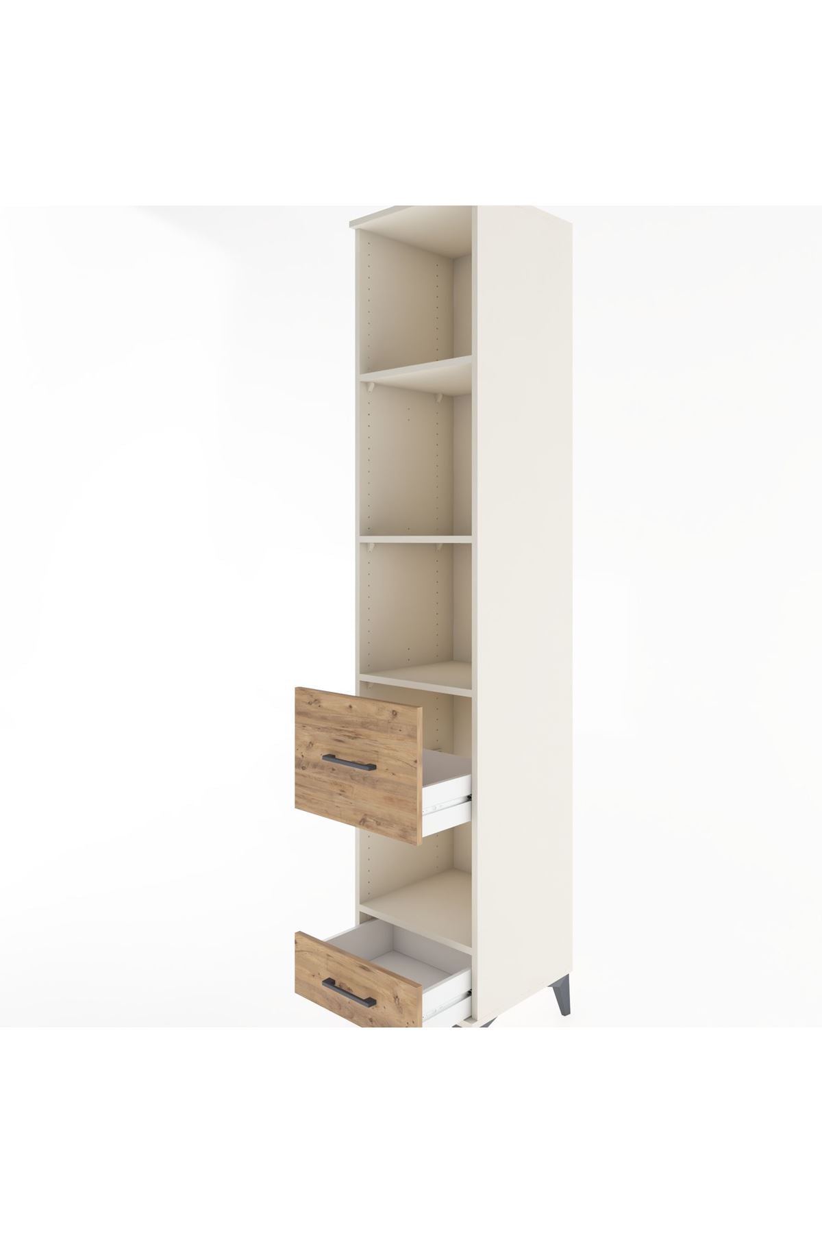 Hyperion Dolap 4 Raflı 2 Çekmeceli 44x44x221 - S61M137V3B