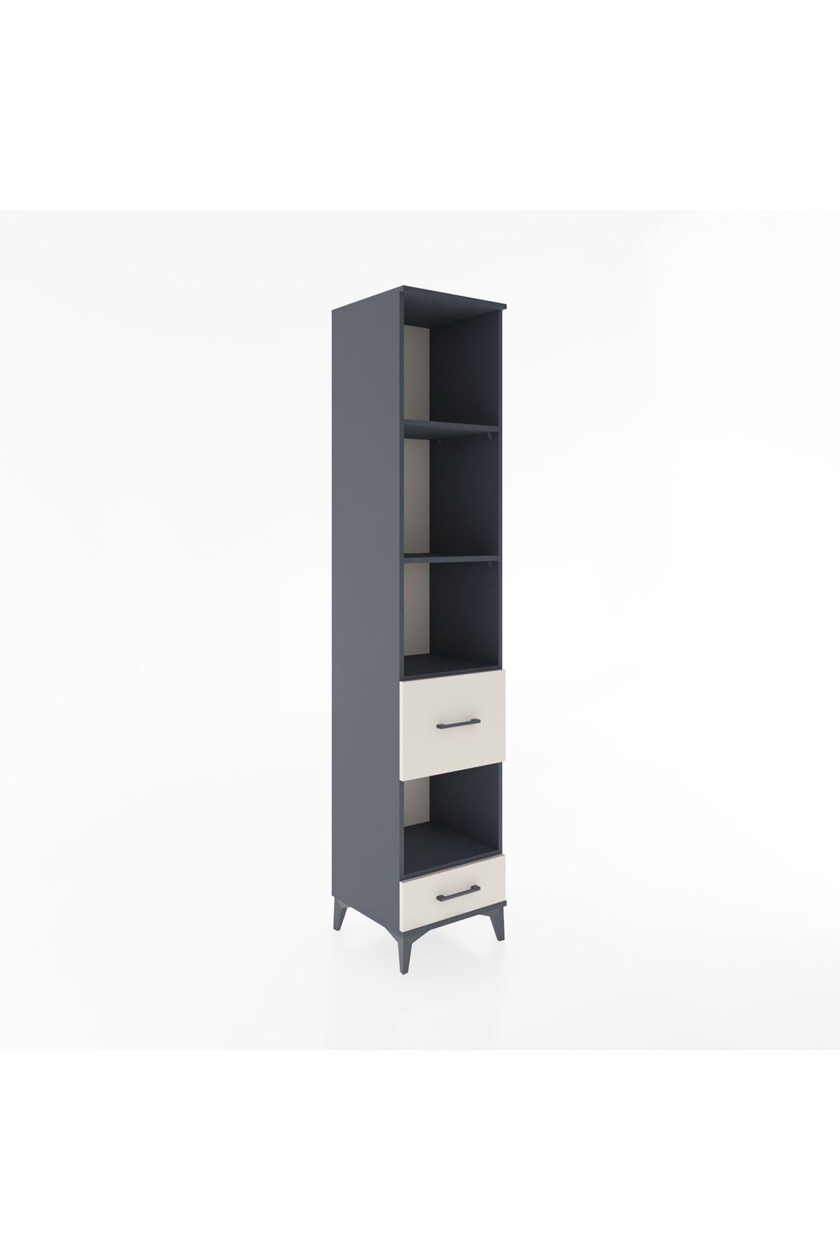 Hyperion Dolap 4 Raflı 2 Çekmeceli 44x44x221 - S61M137V4B