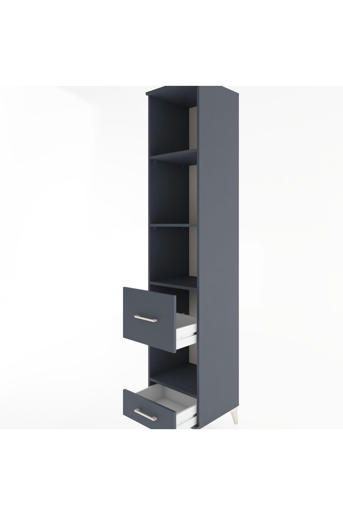 Hyperion Dolap 4 Raflı 2 Çekmeceli 44x44x221 - S61M137V5B