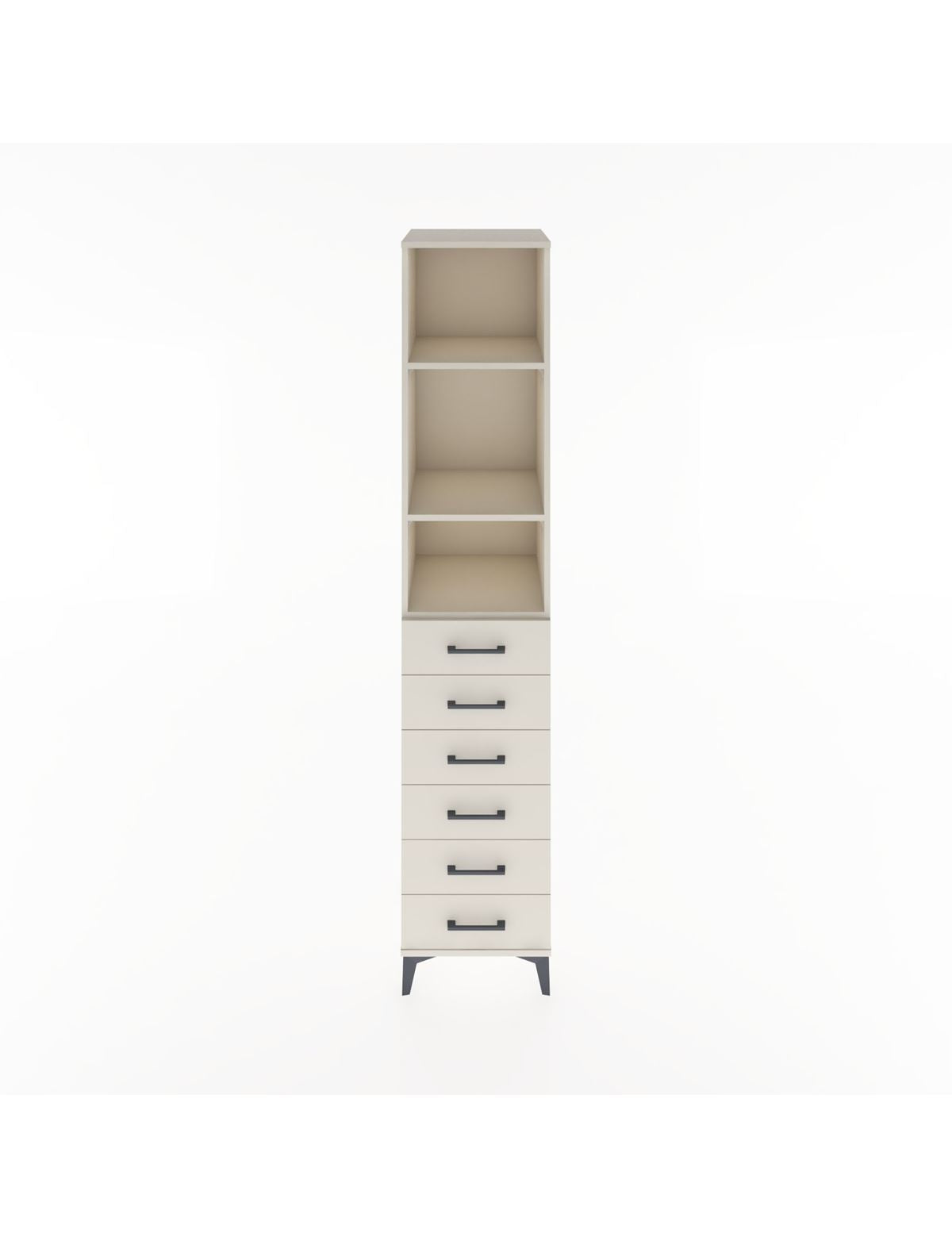 Hyperion Dolap 3 Raflı 6 Çekmeceli 44x44x221 Aytaşı-Aytaşı