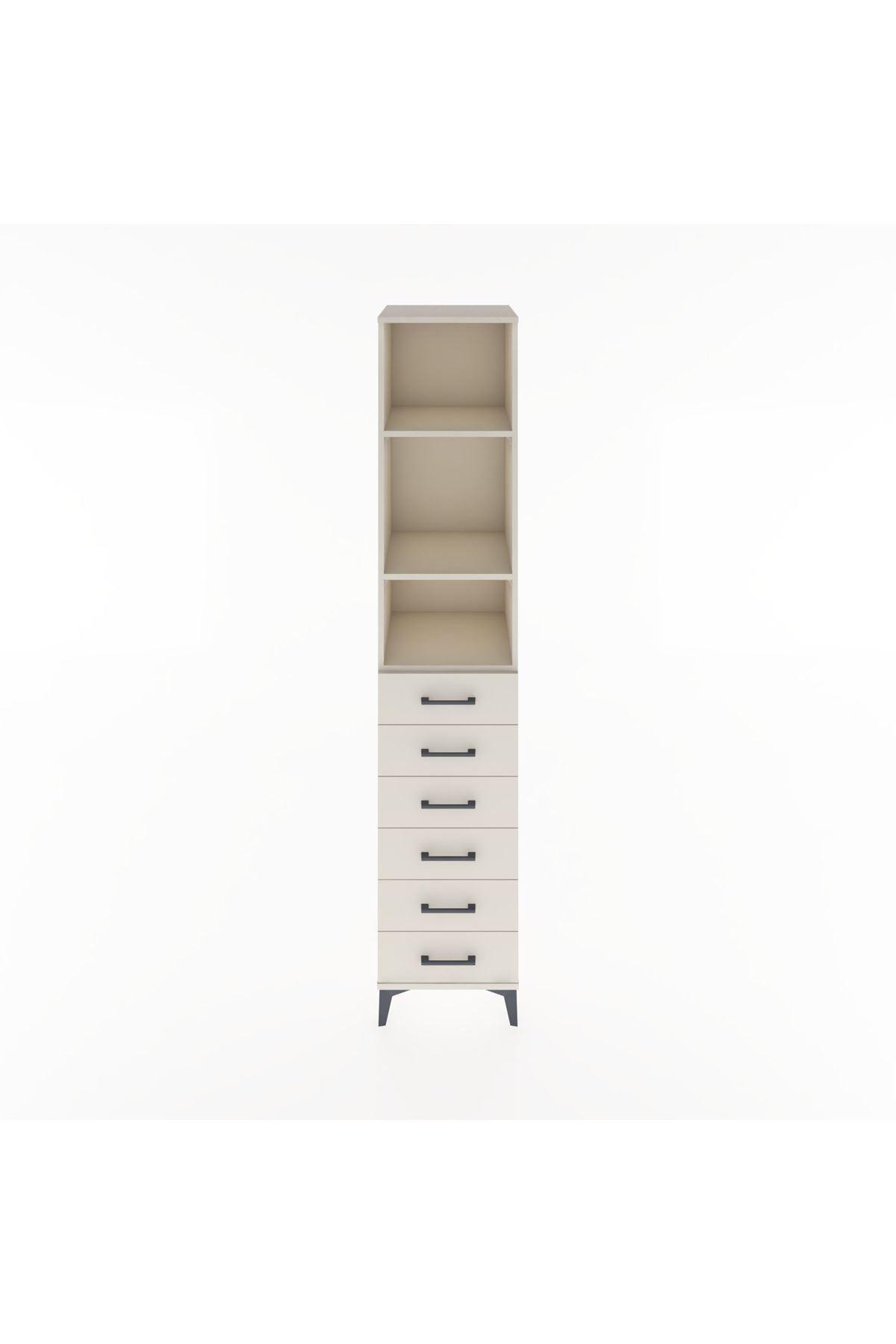 Hyperion Dolap 3 Raflı 6 Çekmeceli 44x44x221 Aytaşı-Aytaşı