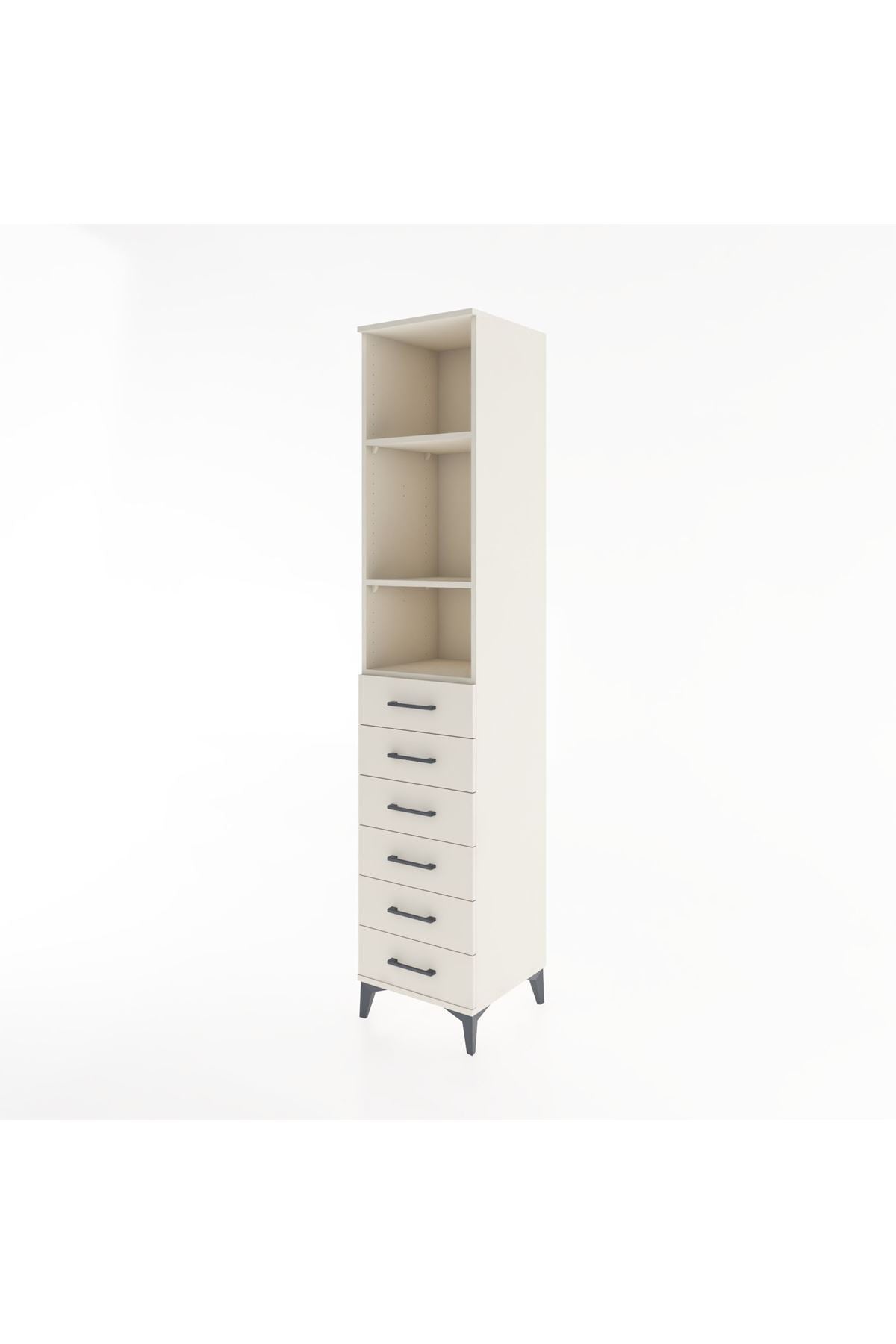 Hyperion Dolap 3 Raflı 6 Çekmeceli 44x44x221 Aytaşı-Aytaşı