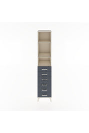 Hyperion Dolap 3 Raflı 6 Çekmeceli 44x44x221 Aytaşı-Antrasit