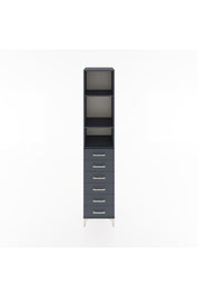 Hyperion Dolap 3 Raflı 6 Çekmeceli 44x44x221 Antrasit-Antrasit