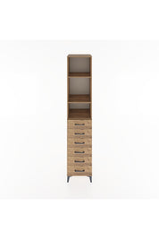 Hyperion Dolap 3 Raflı 6 Çekmeceli 44x44x221 Çam-Çam