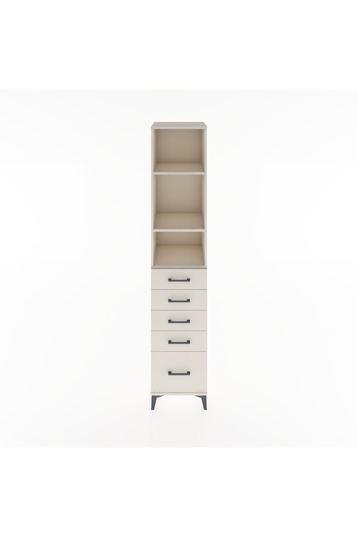 Hyperion Dolap 3 Raflı 5 Çekmeceli 44x44x221 Aytaşı-Aytaşı