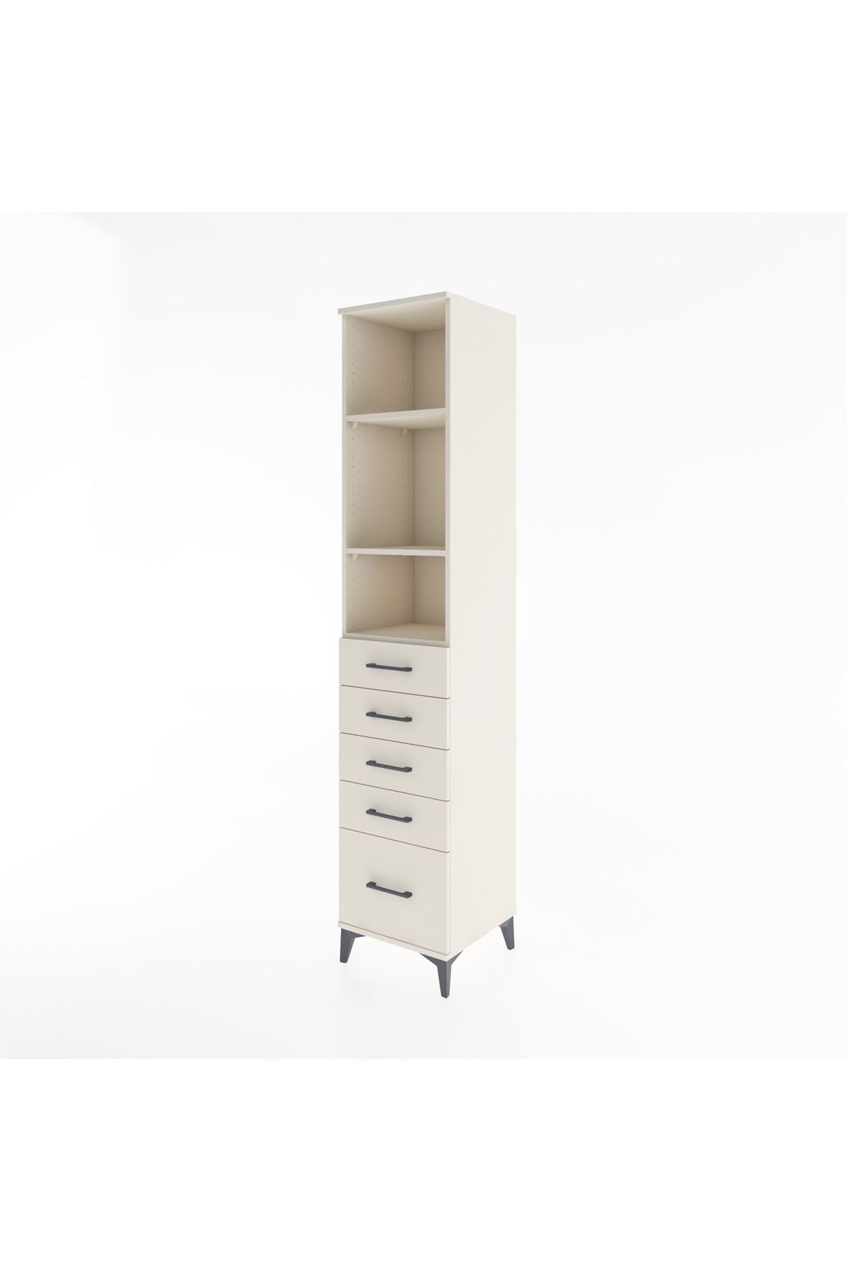 Hyperion Dolap 3 Raflı 5 Çekmeceli 44x44x221 Aytaşı-Aytaşı