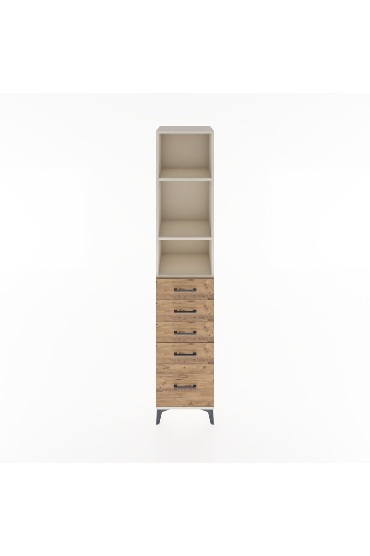 Hyperion Dolap 3 Raflı 5 Çekmeceli 44x44x221 Aytaşı-Çam