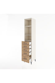 Hyperion Dolap 3 Raflı 5 Çekmeceli 44x44x221 Aytaşı-Çam