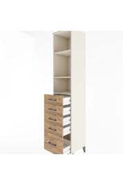 Hyperion Dolap 3 Raflı 5 Çekmeceli 44x44x221 Aytaşı-Çam