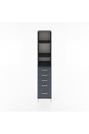 Hyperion Dolap 3 Raflı 5 Çekmeceli 44x44x221 Antrasit-Antrasit