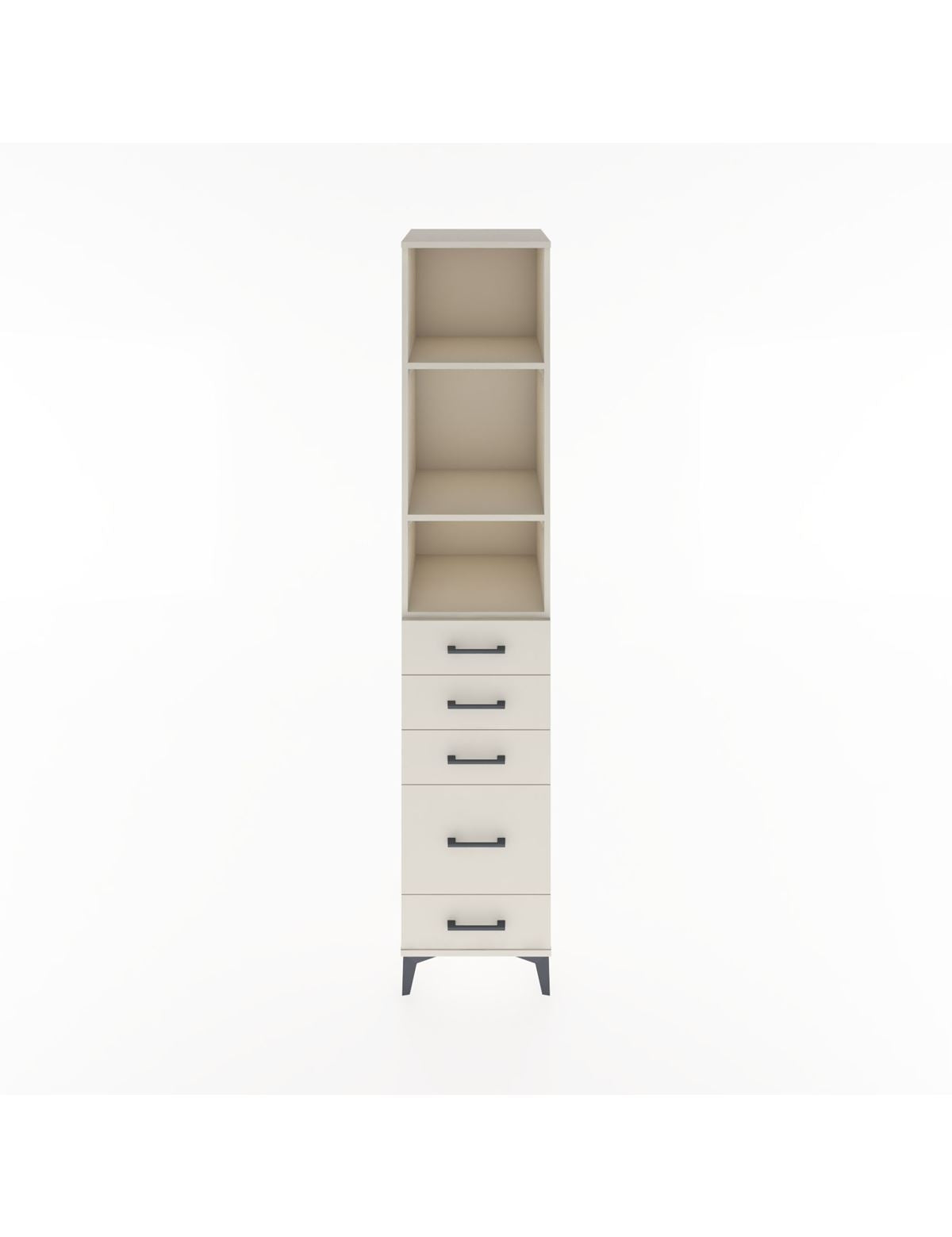 Hyperion Dolap 3 Raflı 5 Çekmeceli 44x44x221 Aytaşı-Aytaşı