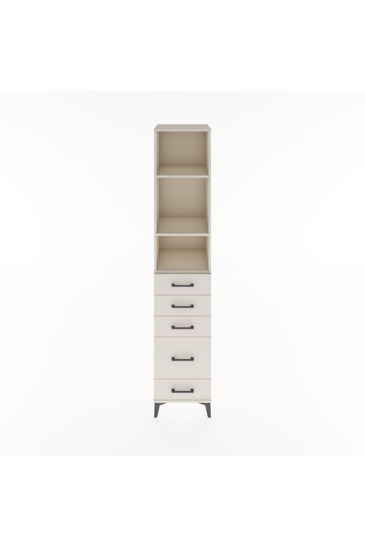 Hyperion Dolap 3 Raflı 5 Çekmeceli 44x44x221 Aytaşı-Aytaşı