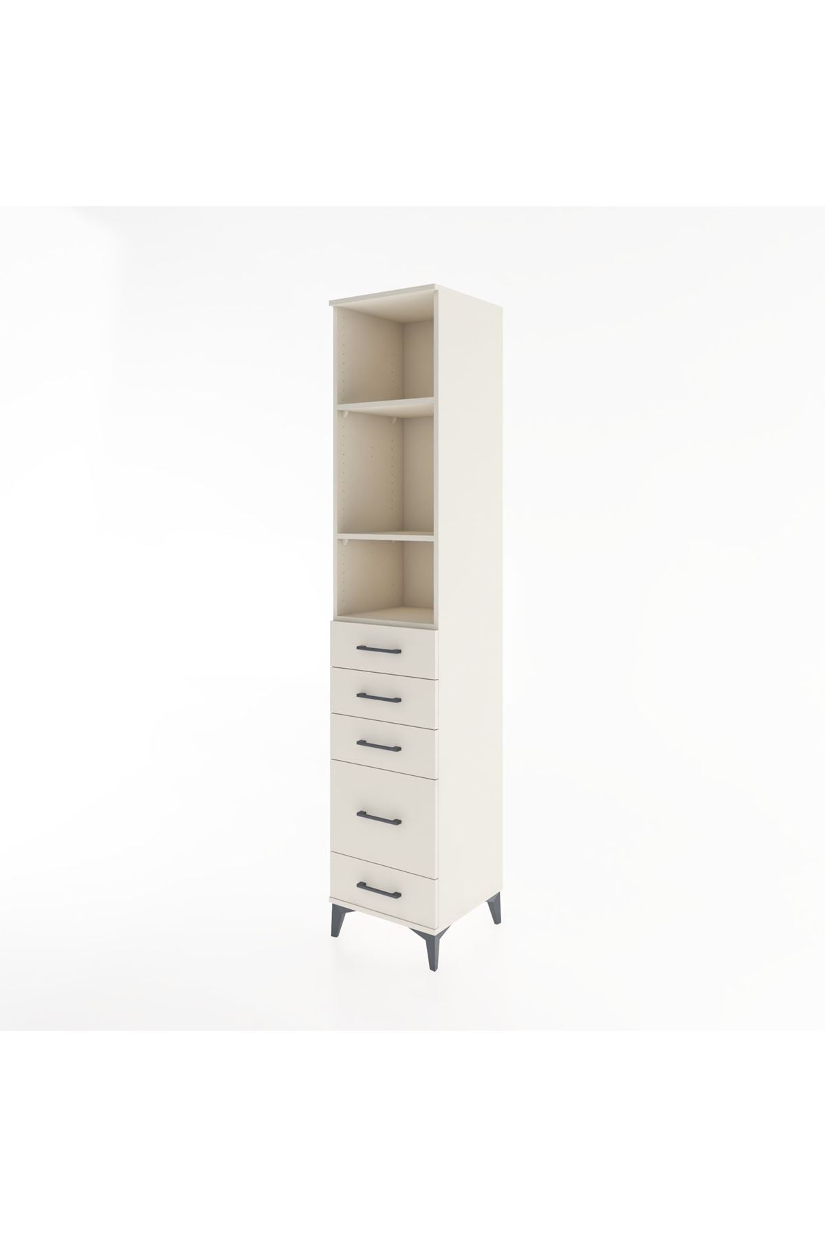 Hyperion Dolap 3 Raflı 5 Çekmeceli 44x44x221 Aytaşı-Aytaşı