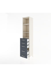 Hyperion Dolap 3 Raflı 5 Çekmeceli 44x44x221 Aytaşı-Antrasit