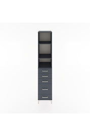 Hyperion Dolap 3 Raflı 5 Çekmeceli 44x44x221 Antrasit-Antrasit