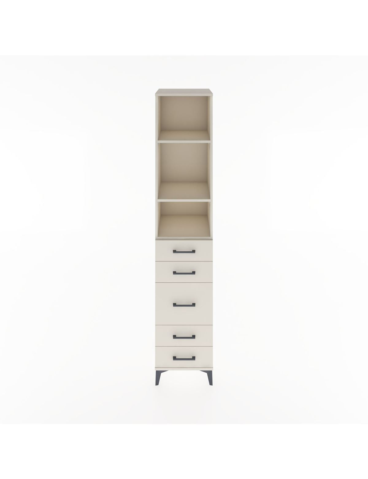 Hyperion Dolap 3 Raflı 5 Çekmeceli 44x44x221 Aytaşı-Aytaşı