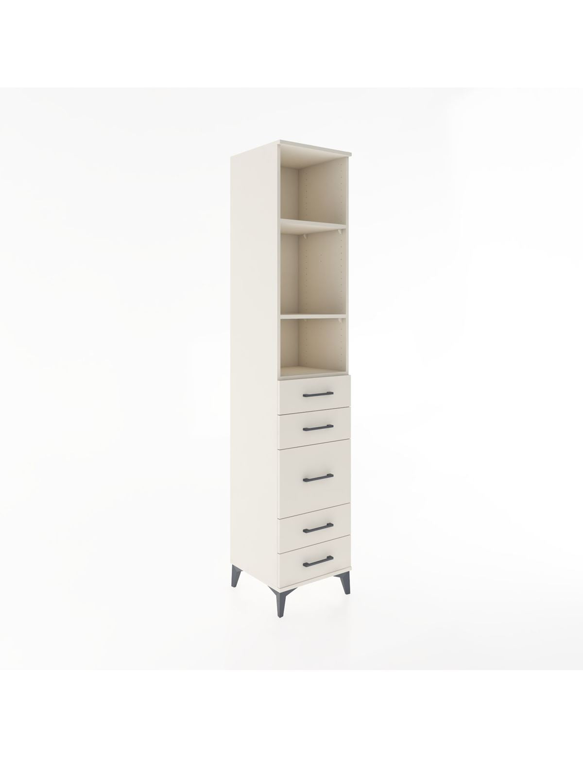 Hyperion Dolap 3 Raflı 5 Çekmeceli 44x44x221 Aytaşı-Aytaşı