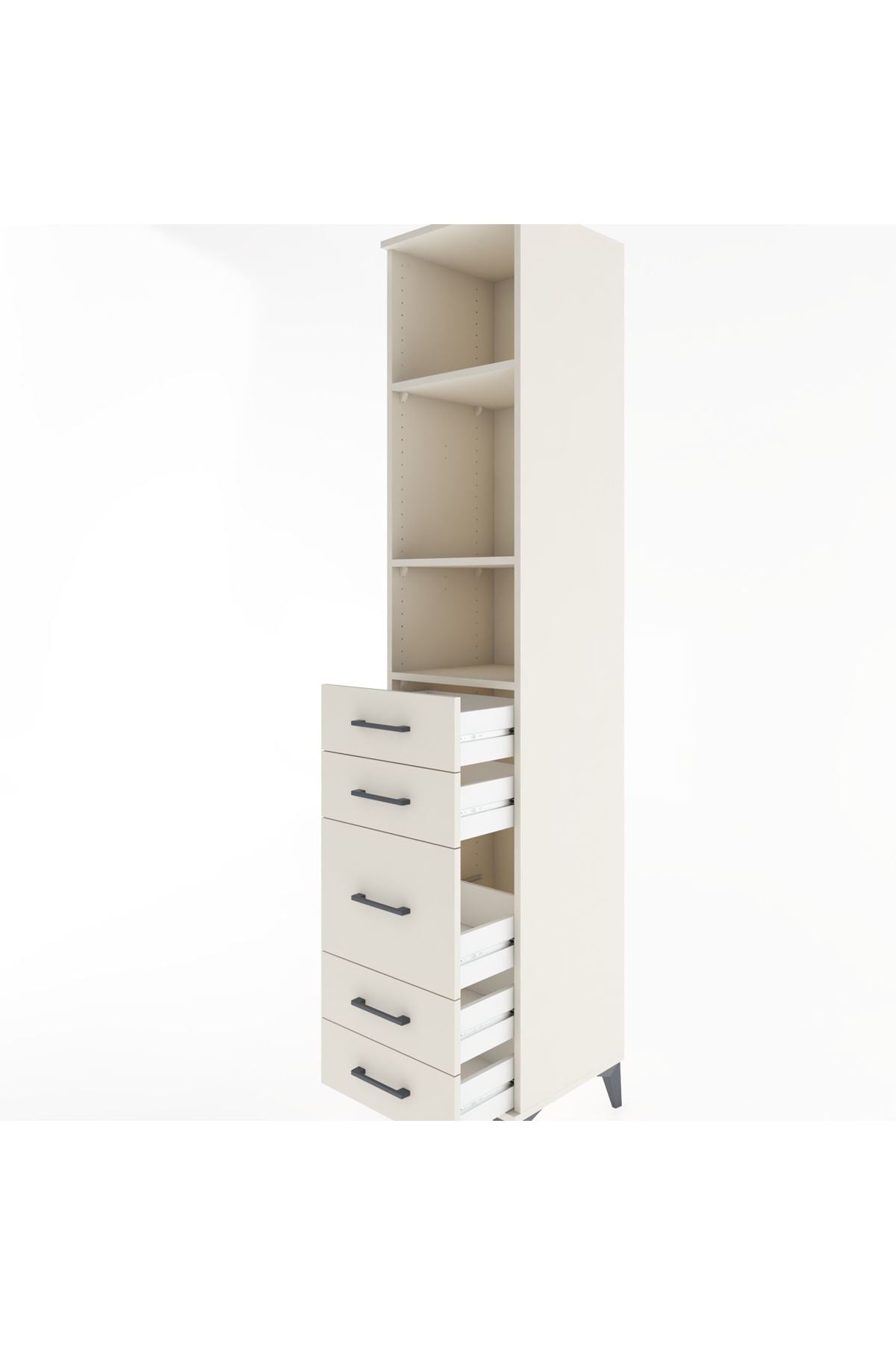 Hyperion Dolap 3 Raflı 5 Çekmeceli 44x44x221 Aytaşı-Aytaşı