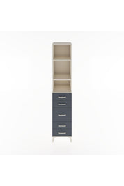 Hyperion Dolap 3 Raflı 5 Çekmeceli 44x44x221 Aytaşı-Antrasit