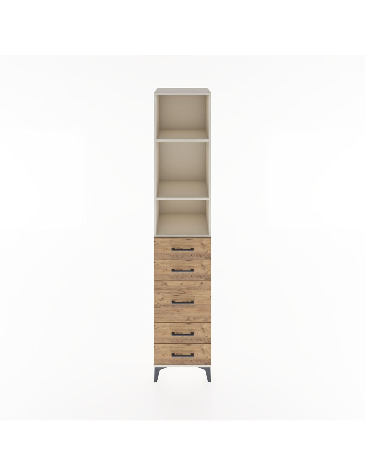 Hyperion Dolap 3 Raflı 5 Çekmeceli 44x44x221 Aytaşı-Çam