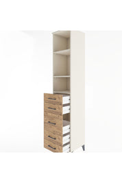 Hyperion Dolap 3 Raflı 5 Çekmeceli 44x44x221 Aytaşı-Çam