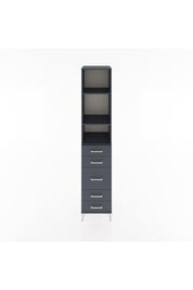 Hyperion Dolap 3 Raflı 5 Çekmeceli 44x44x221 Antrasit-Antrasit