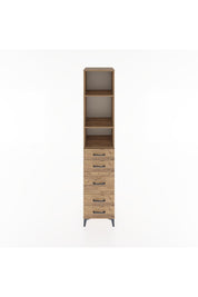 Hyperion Dolap 3 Raflı 5 Çekmeceli 44x44x221 Çam-Çam