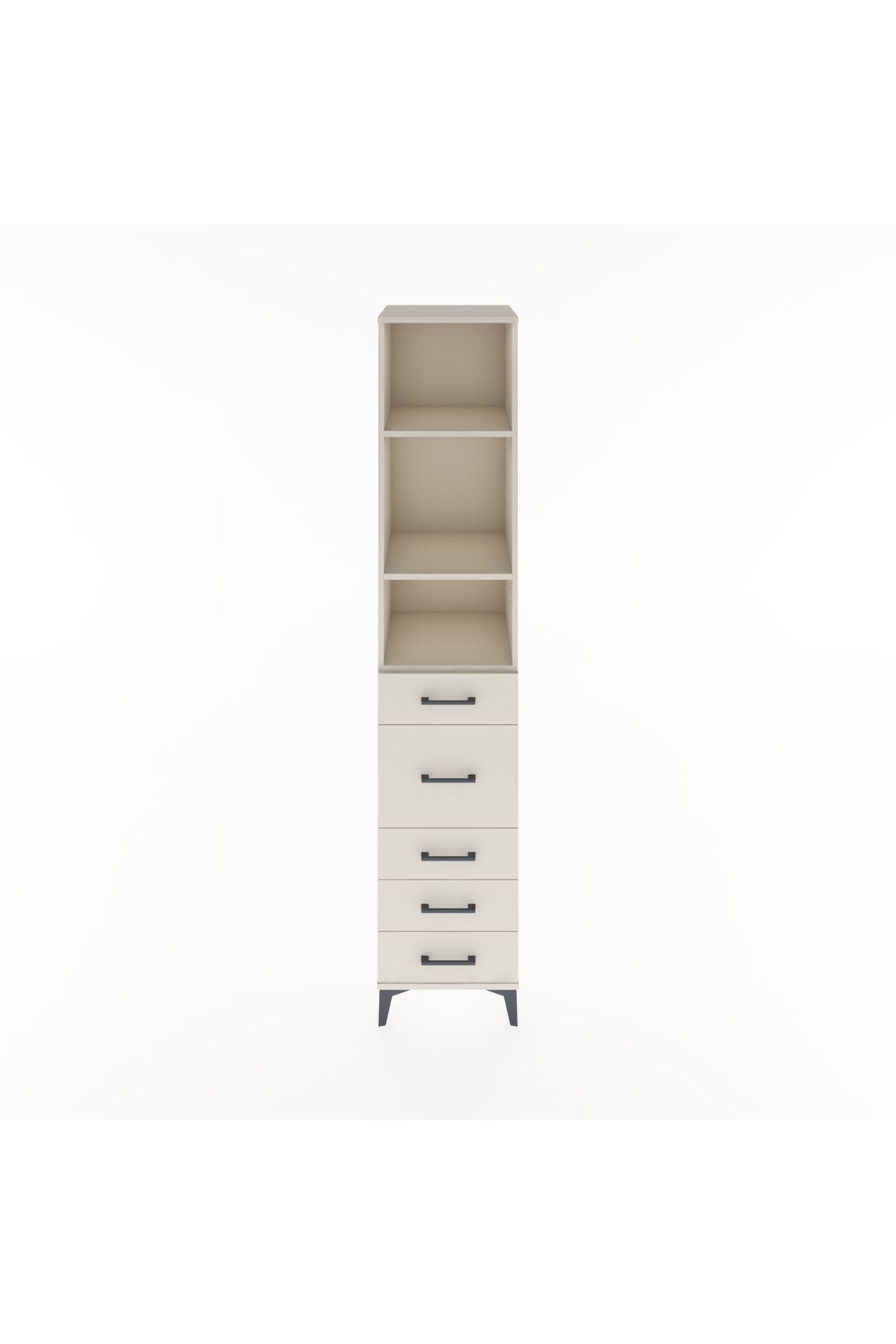 Hyperion Dolap 3 Raflı 5 Çekmeceli 44x44x221 Aytaşı-Aytaşı