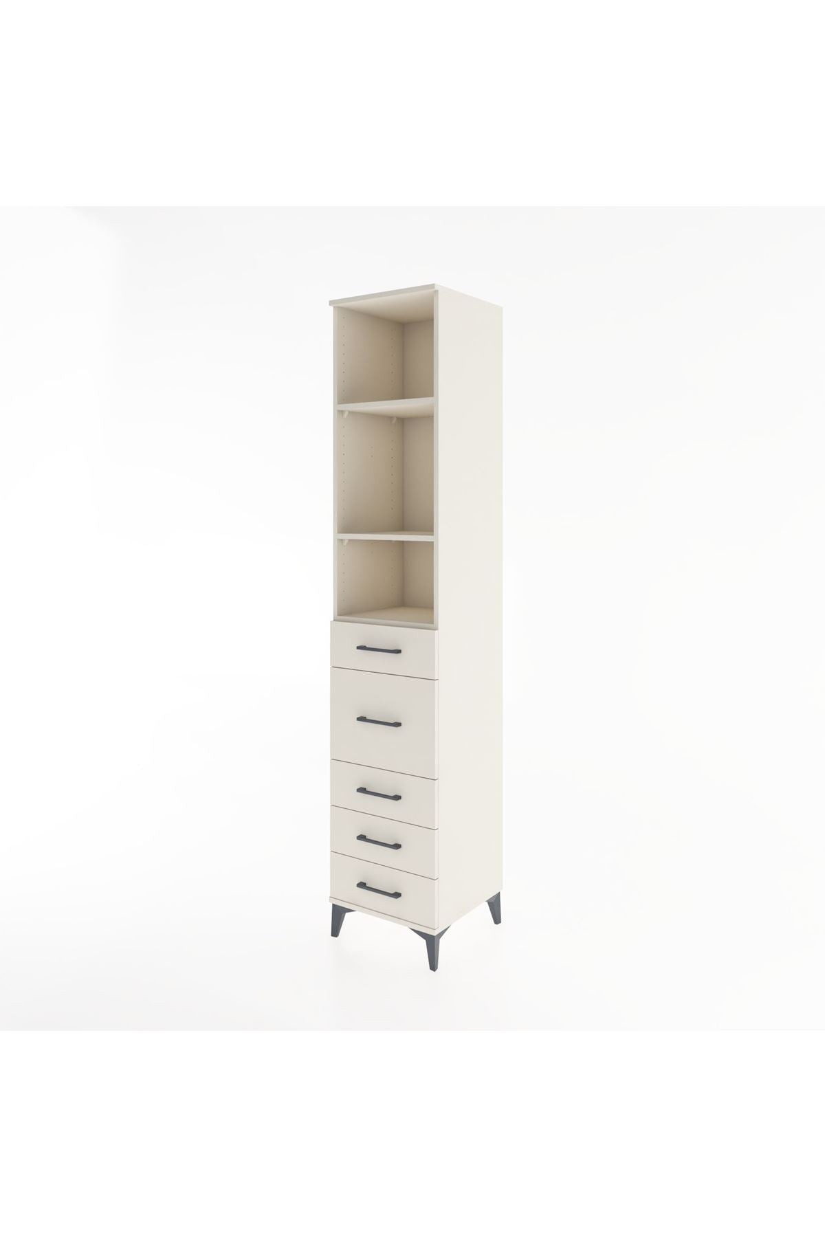 Hyperion Dolap 3 Raflı 5 Çekmeceli 44x44x221 Aytaşı-Aytaşı