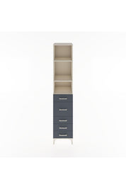 Hyperion Dolap 3 Raflı 5 Çekmeceli 44x44x221 Aytaşı-Antrasit