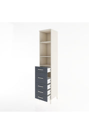 Hyperion Dolap 3 Raflı 5 Çekmeceli 44x44x221 Aytaşı-Antrasit