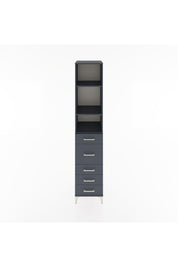 Hyperion Dolap 3 Raflı 5 Çekmeceli 44x44x221 Antrasit-Antrasit