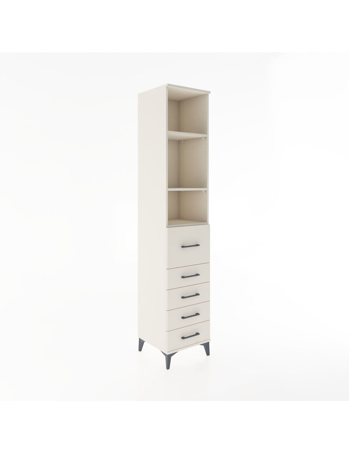 Hyperion Dolap 3 Raflı 5 Çekmeceli 44x44x221 Aytaşı-Aytaşı