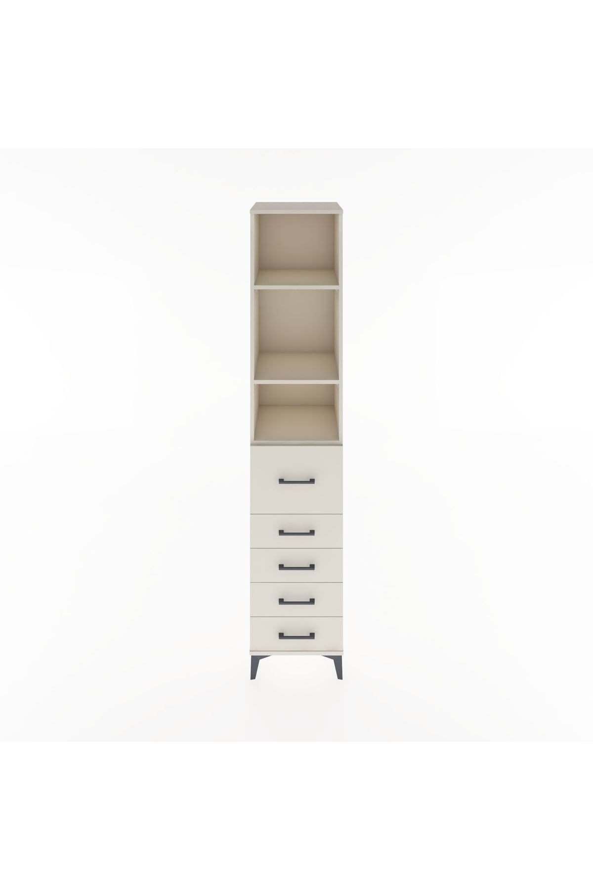 Hyperion Dolap 3 Raflı 5 Çekmeceli 44x44x221 Aytaşı-Aytaşı