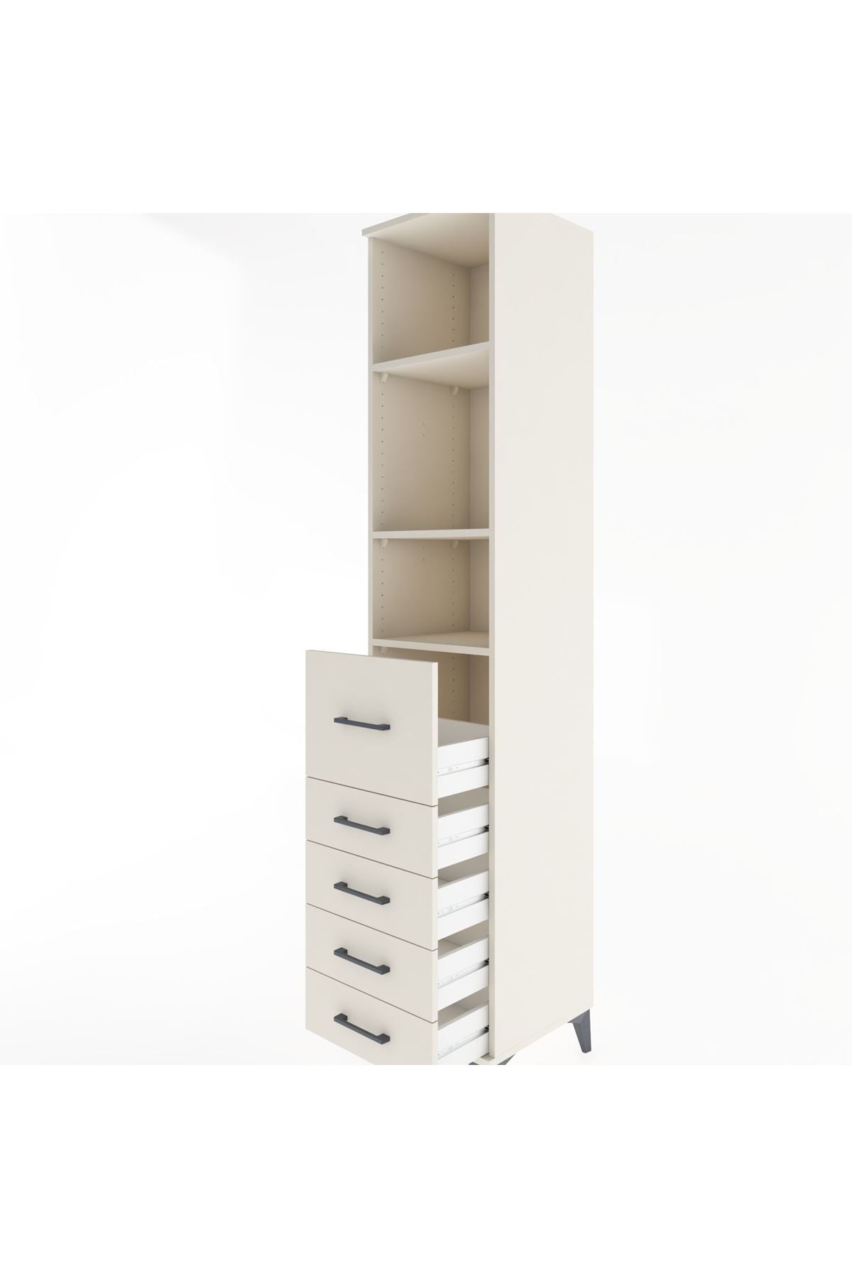 Hyperion Dolap 3 Raflı 5 Çekmeceli 44x44x221 Aytaşı-Aytaşı