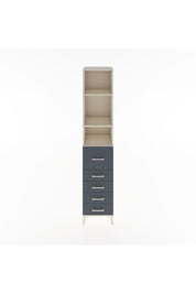 Hyperion Dolap 3 Raflı 5 Çekmeceli 44x44x221 Aytaşı-Antrasit