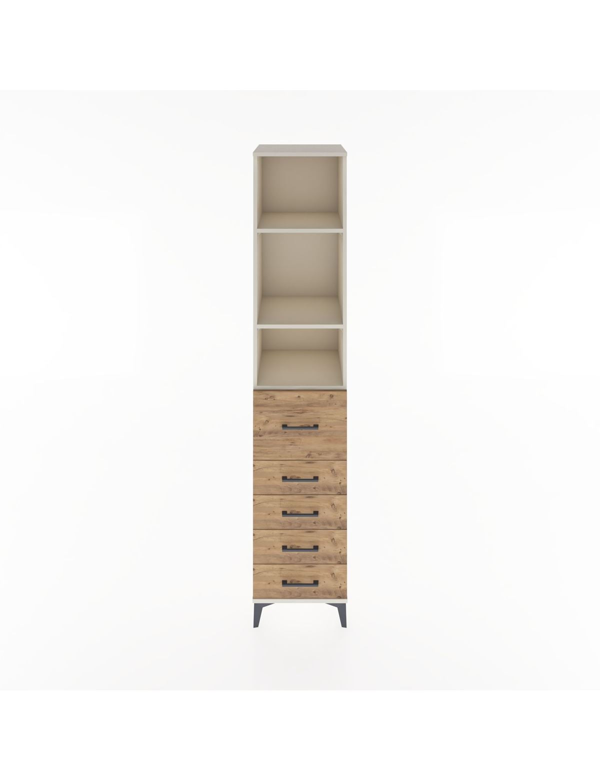 Hyperion Dolap 3 Raflı 5 Çekmeceli 44x44x221 Aytaşı-Çam