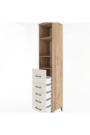 Hyperion Dolap 3 Raflı 5 Çekmeceli 44x44x221 Çam-Aytaşı